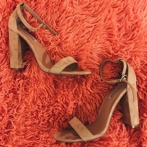 Steve Madden Nude Block Heels
